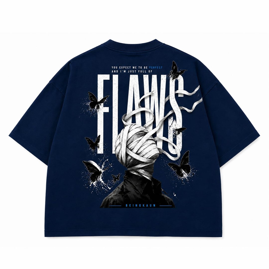 52 Flaws Butterfly Graphic T-Shirt - Image 1