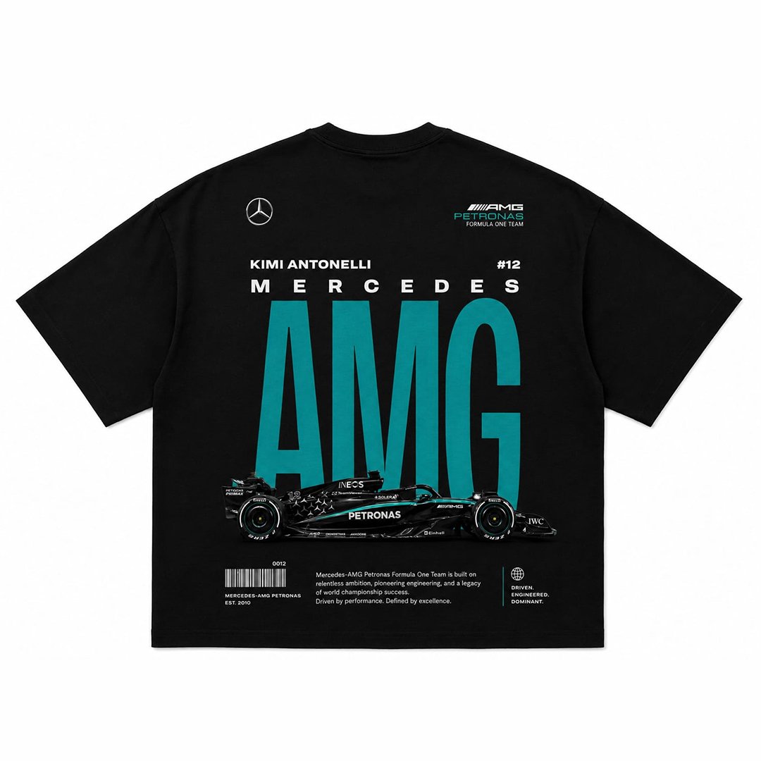 71 AMG Formula Racing Oversized T-Shirt - Image 1